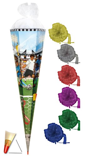 Schultüte - Soccer 100 cm - incl. Schleife - mit Holzspitze/Tüllabschluß - Zuckertüte Roth Fußball Fussball Tor Bälle Torwart Sport Stadion Schultüte - Soccer 100 cm - incl. Schleife - mit Holzspitze/Tüllabschluß - Zuckertüte Roth Fußball Fussball Tor Bälle Torwart Sport Stadion von alles-meine.de GmbH