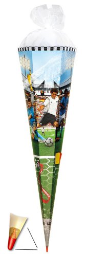 Schultüte - Soccer 100 cm - mit Holzspitze/Tüllabschluß - Zuckertüte Roth Fußball Fussball Tor Bälle Torwart Sport Stadion Schultüte - Soccer 100 cm - mit Holzspitze/Tüllabschluß - Zuckertüte Roth Fußball Fussball Tor Bälle Torwart Sport Stadion von alles-meine.de GmbH