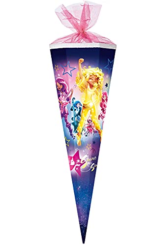 Schultüte - - Star Darlings - 85 cm - eckig - Tüllabschluß - Zuckertüte - Nestler - mit/ohne Kunststoff Spitze - für Mädchen - Sage Starling - Rockstar .. von alles-meine.de GmbH