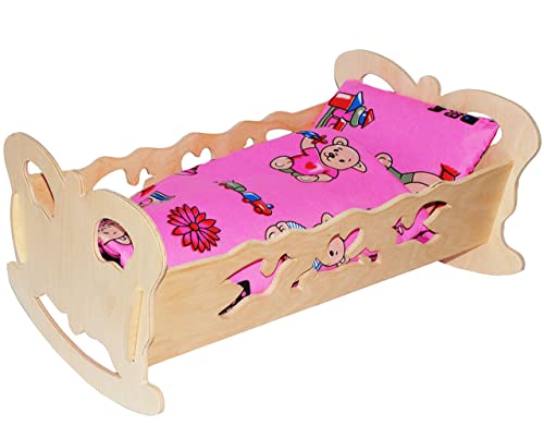 alles-meine.de GmbH Set: Puppenwiege/Puppenbett - Schmetterling - Mädchen Farben - aus Naturholz - für Puppen - incl. Bettzeug - Decke & Kopfkissen - Holz Wiege Kinderbett .. alles-meine.de GmbH Set: Puppenwiege/Puppenbett - Schmetterling - Mädchen Farben - aus Naturholz - für Puppen - incl. Bettzeug - Decke & Kopfkissen - Holz Wiege Kinderbett .. von alles-meine.de GmbH