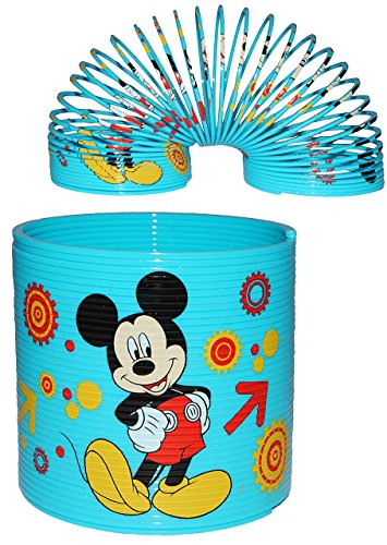 Spirale/Treppenläufer - Disney Mickey Mouse & Pluto - Springspirale für Treppen/Motorik Spiel - Zauberspirale Sprungfedern - Springspirale - blau/fü.. von alles-meine.de GmbH