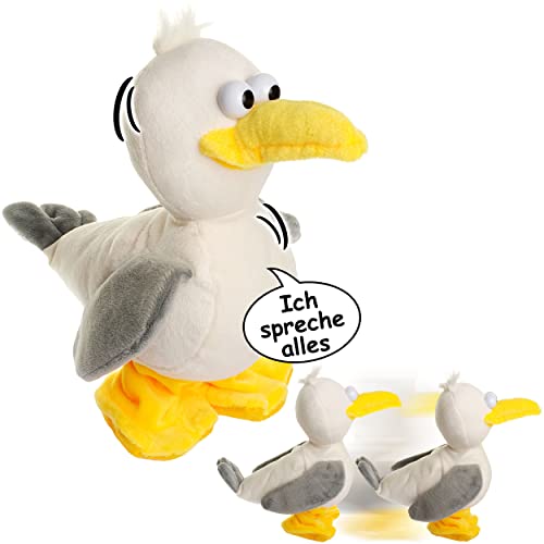 Sprachwiedergabe & Bewegung Verschiedene Figuren wählbar NACH sprechende - Möwe/Vogel - Ich spreche Alles nach & laufe dazu - aus Stoff/Plüsch - P.. von alles-meine.de GmbH