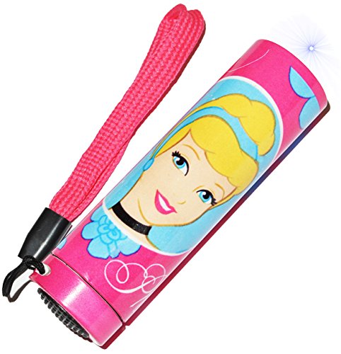 Taschenlampe mit LED - Princess - stabile Metall Lampe - Belle für Kinder Lampe Projektor - Licht Auto Kindertaschenlampe Mädchen Dornröschen - Prinzessin von alles-meine.de GmbH
