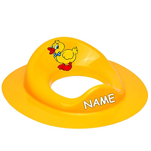 Toilettensitz/Toilettenaufsatz/Sitzverkleinerer - gelb Tiere - Ente inkl. Name - Bieco - Standardgröße mit Lehne & Pullerschutz - Verkleinerer Toilett.. Toilettensitz/Toilettenaufsatz/Sitzverkleinerer - gelb Tiere - Ente inkl. Name - Bieco - Standardgröße mit Lehne & Pullerschutz - Verkleinerer Toilett.. von alles-meine.de GmbH