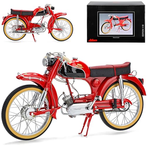 Victoria Avanti MK2 Rot Schwarz 1956 1/10 Schuco Modell Motorrad mit individiuellem Wunschkennzeichen von alles-meine.de GmbH