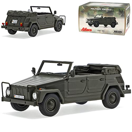 Volkwagen 181 0,4to Cabrio Grün Armee Bundeswehr Deutschland 1978-1988 1/35 Schuco Modell Auto mit individiuellem Wunschkennzeichen von alles-meine.de GmbH