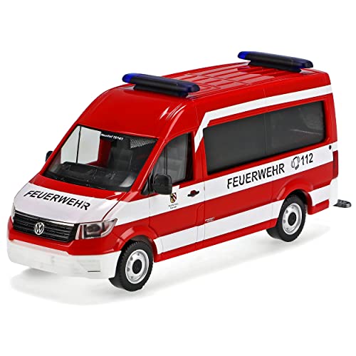 Volkwagen Crafter Personen Transporter Feuerwehr Nürnberg Neunhofen Rot 2. Generation Ab 2016 H0 1/87 Herpa Modell Auto mit individiuellem Wunschkennzeichen von alles-meine.de GmbH