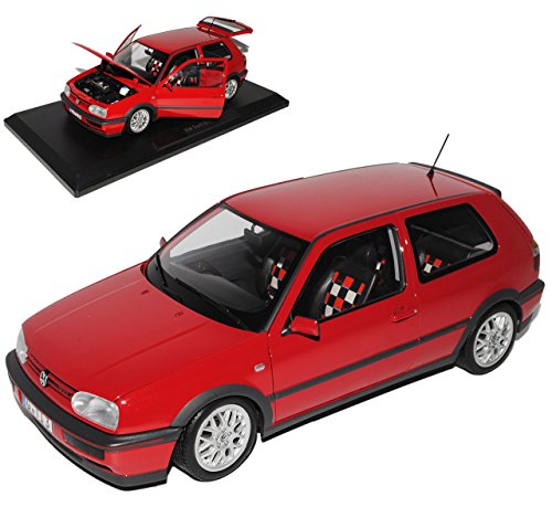 Volkwagen Golf III G-T-I Rot 3 Türer 20 Jahre Edition 1991-1997 1/18 Norev Modell Auto mit individiuellem Wunschkennzeichen von alles-meine.de GmbH