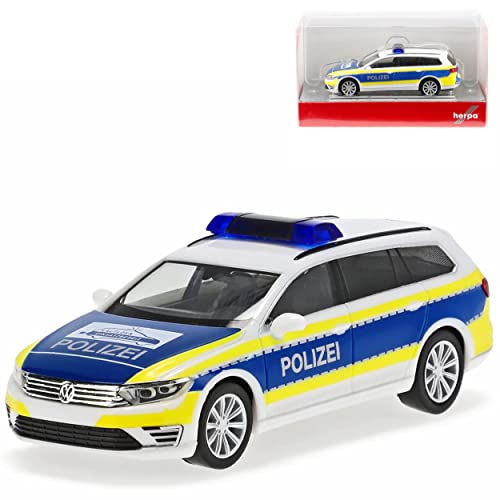 Volkwagen Passat B8 GTE Variant Kombi Polizei Gifhorn Ab 2014 H0 1/87 Herpa Modell Auto mit individiuellem Wunschkennzeichen von alles-meine.de GmbH