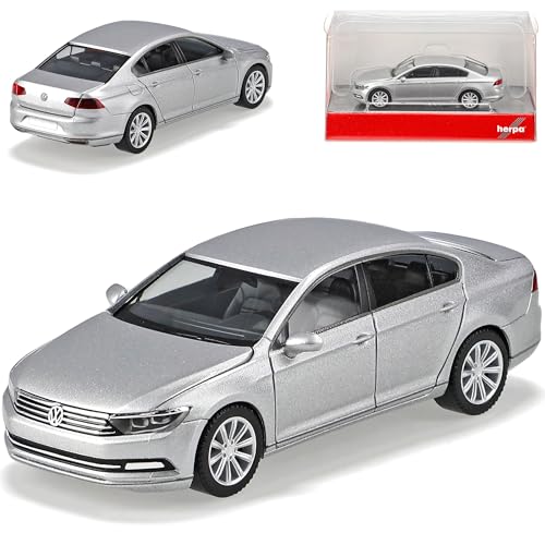 Volkwagen Passat B8 Limousine Silber Ab 2014 H0 1/87 Herpa Modell Auto mit individiuellem Wunschkennzeichen von alles-meine.de GmbH