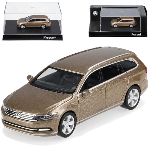 Volkwagen Passat B8 Variant Sweet Date Gold Ab 2014 H0 1/87 Herpa Modell Auto mit individiuellem Wunschkennzeichen von alles-meine.de GmbH