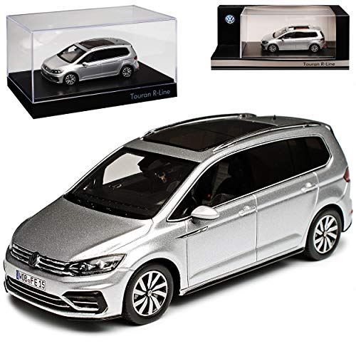 Volkwagen T*o*u*r*a*n II R-Line Silber Ab 2015 1/43 Norev Modell Auto mit individiuellem Wunschkennzeichen von alles-meine.de GmbH