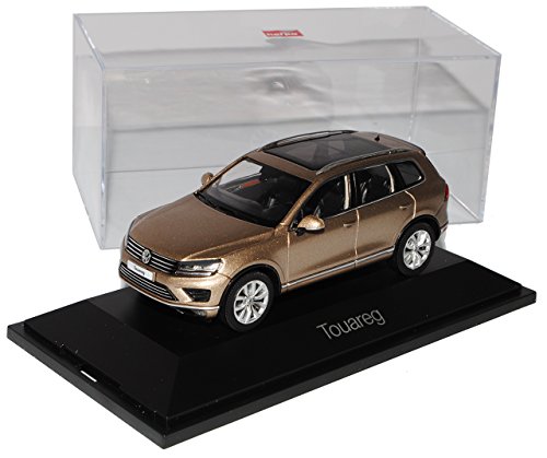Volkwagen Touareg II Beige Ab Modell 2010 Ab Facelift 2014 1/43 Herpa Modell Auto mit individiuellem Wunschkennzeichen von alles-meine.de GmbH