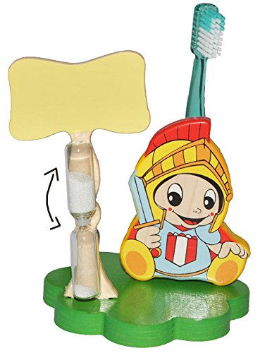 alles-meine.de GmbH Zahnputzuhr/Zahnbürstenhalter - Ritter - mit Sanduhr + Zahnbürste - aus Holz - für Kinder/zum Zähneputzen für 1 Minute - Badezimmer Bad Kinderzahnbürste /.. alles-meine.de GmbH Zahnputzuhr/Zahnbürstenhalter - Ritter - mit Sanduhr + Zahnbürste - aus Holz - für Kinder/zum Zähneputzen für 1 Minute - Badezimmer Bad Kinderzahnbürste /.. von alles-meine.de GmbH