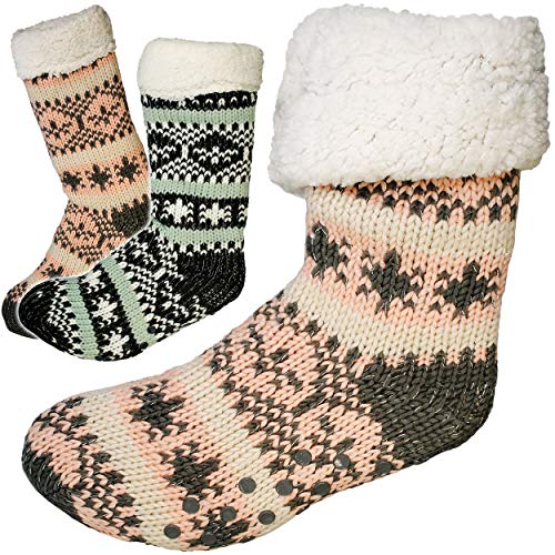 alles-meine.de GmbH 1 Paar Socken/Haussocken - Strick-Norweger Muster/Glitzer - / Farb-Mix - Flausch gefüttert - Größe 36 bis 41 - Plüsch - Sohle rutschfest - Wintersoc.. alles-meine.de GmbH 1 Paar Socken/Haussocken - Strick-Norweger Muster/Glitzer - / Farb-Mix - Flausch gefüttert - Größe 36 bis 41 - Plüsch - Sohle rutschfest - Wintersoc.. von alles-meine.de GmbH
