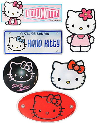 alles-meine.de GmbH 1 Stück 3-D Effekt - Aufkleber/Sticker - Helllo Kitty - wasserfest & wasserabweisend - für Textilien/Stoff/Metall - selbstklebend - Textilsticker .. von alles-meine.de GmbH