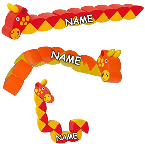 alles-meine.de GmbH 1 Stück Biegefigur - lustige Giraffe - incl. Name - aus Holz - Holzwurm/Biegeschlange - Babyspielzeug - Biegetier - Holzspielzeug/Gelenktier - bunt .. alles-meine.de GmbH 1 Stück Biegefigur - lustige Giraffe - incl. Name - aus Holz - Holzwurm/Biegeschlange - Babyspielzeug - Biegetier - Holzspielzeug/Gelenktier - bunt .. von alles-meine.de GmbH