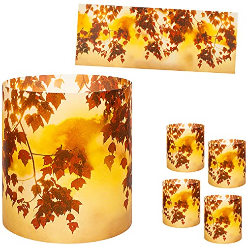 alles-meine.de GmbH 10 Stück - kleine Tischlichter Motiv frei wählbar Bunte Blätter - Herbst 10 cm - Licht - für Teelichter/Batterie LED Lichter & Kerzen - Windlicht - Ti.. von alles-meine.de GmbH