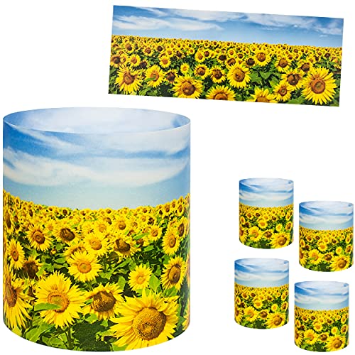 alles-meine.de GmbH 10 Stück - kleine Tischlichter Motiv frei wählbar Sonnenblumen 10 cm - Licht - für Teelichter/Batterie LED Lichter & Kerzen - Windlicht - Tischdeko - .. von alles-meine.de GmbH