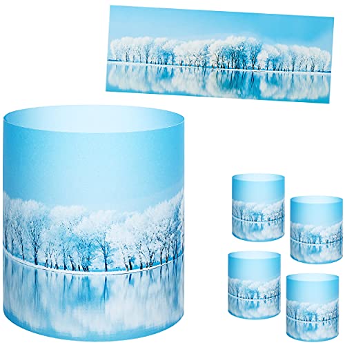 alles-meine.de GmbH 10 Stück - kleine Tischlichter Motiv frei wählbar Winterlandschaft & Schnee - Winter 10 cm - Licht - für Teelichter/Batterie LED Lichter & Kerzen - Wi.. von alles-meine.de GmbH