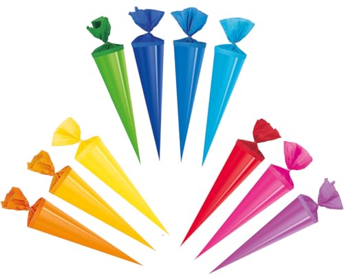 alles-meine.de GmbH 10 Stück: Schultüten - einfarbig - bunt - 35 cm - Zuckertüte/Bastelschultüte - Rohling zum Basteln, Dekorieren - Bemalen und Bekleben Bastelschultüte alles-meine.de GmbH 10 Stück: Schultüten - einfarbig - bunt - 35 cm - Zuckertüte/Bastelschultüte - Rohling zum Basteln, Dekorieren - Bemalen und Bekleben Bastelschultüte von alles-meine.de GmbH