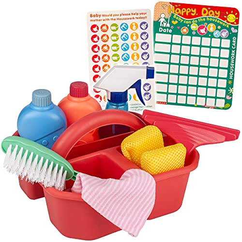 alles-meine.de GmbH 10 TLG Set Putzset & Reinigungsset - Putzeimer - Fensterputzset - Kinderputzset Rollenspiel - Schwämme Sprühflasche Besen Kinderputzset Kinderreinigungsset .. alles-meine.de GmbH 10 TLG Set Putzset & Reinigungsset - Putzeimer - Fensterputzset - Kinderputzset Rollenspiel - Schwämme Sprühflasche Besen Kinderputzset Kinderreinigungsset .. von alles-meine.de GmbH