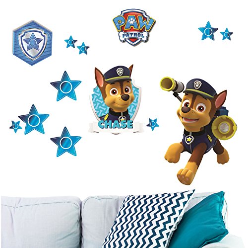 alles-meine.de GmbH 13 TLG. Set Wandtattoo/Sticker - P. Patrol - Polizei Hund Chase - Wandsticker - Aufkleber für Kinderzimmer - selbstklebend + wiederverwendbar + Wasser.. von alles-meine.de GmbH
