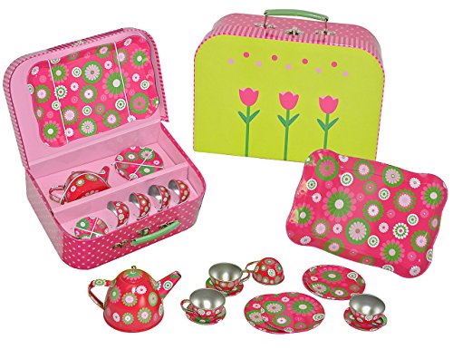 alles-meine.de GmbH 16 TLG. Set - Picknick Koffer Metall Geschirr - Spiel Küche Zubehör Koffer - Picknickkorb für Kinder alles-meine.de GmbH 16 TLG. Set - Picknick Koffer Metall Geschirr - Spiel Küche Zubehör Koffer - Picknickkorb für Kinder von alles-meine.de GmbH