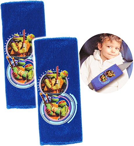 alles-meine.de GmbH 2 TLG. Set Gurtschoner/Gurtpolster - Ninja Turtles - Gurtschutz - für Sicherheitsgurt als Gurt Polster - für Auto/Kindersitz - Schoner Autositz - Ki.. von alles-meine.de GmbH