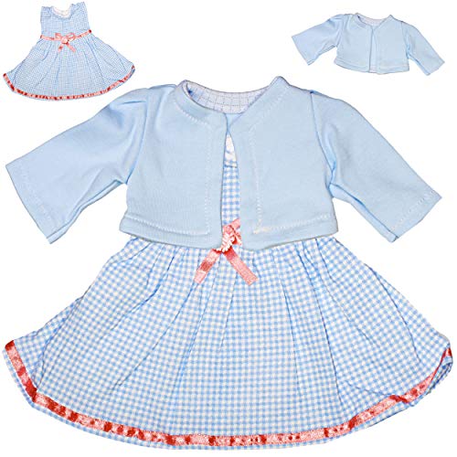 alles-meine.de GmbH 2 TLG. Set Puppenbekleidung - Größe 30-38 cm - Kleider/Puppenkleider - Jacke Hose Strampler - Kleidung Einteiler - Bekleidungsset - Sommer & Winter - AUSF.. von alles-meine.de GmbH