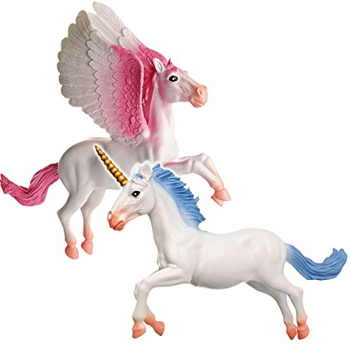 alles-meine.de GmbH 2 TLG. Set Spielfiguren - Einhorn & Pegasus - weiß - blau/pink - 17 cm - aus Kunststoff - mit Mähne & Schweif - Kunststoffeinhorn - Einhörner Märchenw.. alles-meine.de GmbH 2 TLG. Set Spielfiguren - Einhorn & Pegasus - weiß - blau/pink - 17 cm - aus Kunststoff - mit Mähne & Schweif - Kunststoffeinhorn - Einhörner Märchenw.. von alles-meine.de GmbH
