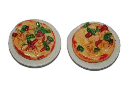 alles-meine.de GmbH 2 TLG. Set: Pizza - Miniatur/für Puppenstube - Puppenhaus Maßstab 1:12 2,8 cm - Pizzastück - Restaurante italienisches von alles-meine.de GmbH