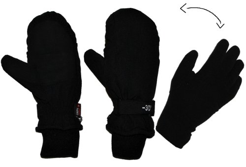 alles-meine.de GmbH 2 in 1: Fingerhandschuhe im Fausthandschuh für Kälte bis -30 Grad - wasserdicht Thinsulate - sehr warm - Thermo gefüttert - Größe 8 - Thermohandschuhe schwarz alles-meine.de GmbH 2 in 1: Fingerhandschuhe im Fausthandschuh für Kälte bis -30 Grad - wasserdicht Thinsulate - sehr warm - Thermo gefüttert - Größe 8 - Thermohandschuhe schwarz von alles-meine.de GmbH