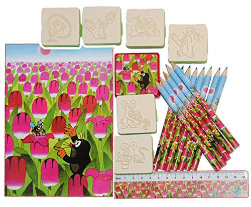 alles-meine.de GmbH 21 TLG. Set Stifte und Stempel - Der kleine Maulwurf - Pauli - Bastelset Malen Stifte basteln Stempelset alles-meine.de GmbH 21 TLG. Set Stifte und Stempel - Der kleine Maulwurf - Pauli - Bastelset Malen Stifte basteln Stempelset von alles-meine.de GmbH