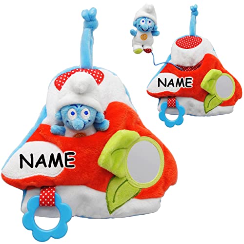 alles-meine.de GmbH 3-D Effekt Activity Baby & Kleinkind - Spielzeug - die Schlümpfe/Schlumpf - incl. Name - mit Kuscheltier - ideal für Bett & Laufgitter/Kinderwagen -.. von alles-meine.de GmbH