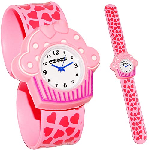 alles-meine.de GmbH 3-D Effekt - Kinderuhr/Armbanduhr - Muffin & Herzen - mit Silikon Schnapp Armband - Uhr für Kinder & Erwachsene/für Mädchen - Herzen pink Törtchen/H.. alles-meine.de GmbH 3-D Effekt - Kinderuhr/Armbanduhr - Muffin & Herzen - mit Silikon Schnapp Armband - Uhr für Kinder & Erwachsene/für Mädchen - Herzen pink Törtchen/H.. von alles-meine.de GmbH