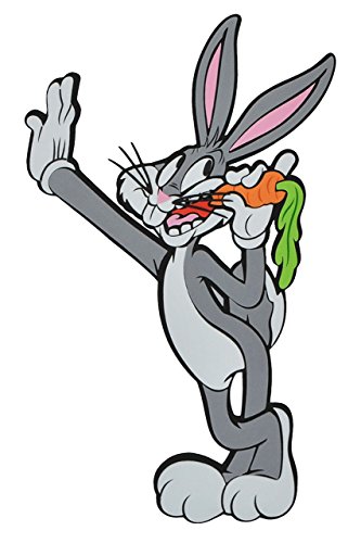 alles-meine.de GmbH 3-D Wandtattoo/Wandbild/Türschild - XL Hase Bugs Bunny aus Moosgummi - Looney Tunes Wandsticker Wanddeko für Kinderzimmer Kind Kinder Deko Bilder von alles-meine.de GmbH