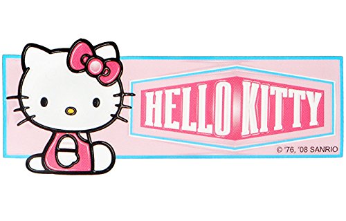 alles-meine.de GmbH 3 Stück 3-D Effekt - Aufkleber/Sticker - Helllo Kitty - Logo Emblem rosa - wasserfest & wasserabweisend - für Textilien/Stoff/Metall - selbstkleben.. von alles-meine.de GmbH