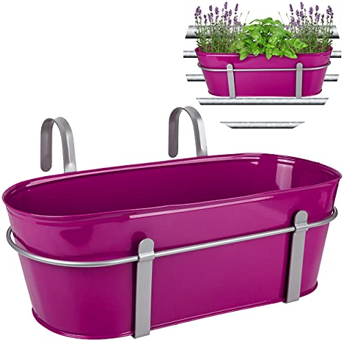 alles-meine.de GmbH 3 Stück Hänge - Töpfe/Blumentöpfe/Balkonkästen Farbwahl Ø 50 cm - mit Haken - Metall - pink/Purpur/violett/rosa - lila - oval - länglich - Hän.. alles-meine.de GmbH 3 Stück Hänge - Töpfe/Blumentöpfe/Balkonkästen Farbwahl Ø 50 cm - mit Haken - Metall - pink/Purpur/violett/rosa - lila - oval - länglich - Hän.. von alles-meine.de GmbH