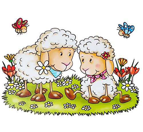 alles-meine.de GmbH 3 Stück große Fensterbilder - Schafe mit Schmetterlingen - statisch haftend - selbstklebend + wiederverwendbar/Sticker Fenstersticker Aufkleber - Fens.. alles-meine.de GmbH 3 Stück große Fensterbilder - Schafe mit Schmetterlingen - statisch haftend - selbstklebend + wiederverwendbar/Sticker Fenstersticker Aufkleber - Fens.. von alles-meine.de GmbH