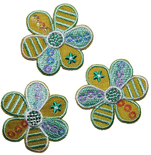 alles-meine.de GmbH 3 TLG. Set Blume - grün - 3,7 cm - Bügelbild/Aufnäher - Applikation - Blumen Blüte grün Blüten - Aufbügler mit Pailletten grüne Glitzer - Blumenapplik.. alles-meine.de GmbH 3 TLG. Set Blume - grün - 3,7 cm - Bügelbild/Aufnäher - Applikation - Blumen Blüte grün Blüten - Aufbügler mit Pailletten grüne Glitzer - Blumenapplik.. von alles-meine.de GmbH