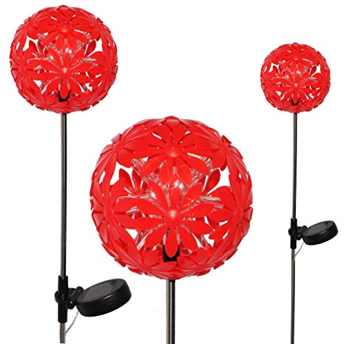 alles-meine.de GmbH 3 TLG. Set Solar LED Leuchte - Kugelleuchte - Blüte & Blume - ROT - Licht - Solarblüte - Garten Wetterfest für Außen - Figur & Gartendeko Solarleuchte Solar.. alles-meine.de GmbH 3 TLG. Set Solar LED Leuchte - Kugelleuchte - Blüte & Blume - ROT - Licht - Solarblüte - Garten Wetterfest für Außen - Figur & Gartendeko Solarleuchte Solar.. von alles-meine.de GmbH