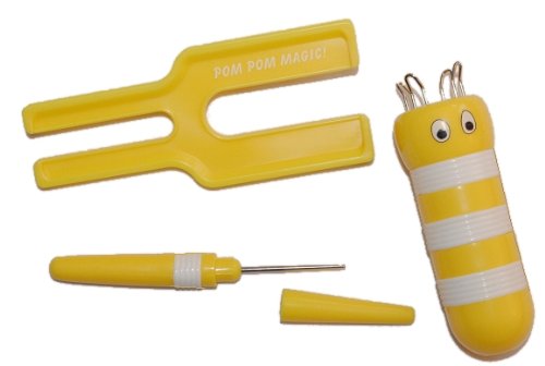 alles-meine.de GmbH 3 TLG. Set Strickliesel + Pompom + Ahle mit gelb Puppe Maker Haken groß alles-meine.de GmbH 3 TLG. Set Strickliesel + Pompom + Ahle mit gelb Puppe Maker Haken groß von alles-meine.de GmbH