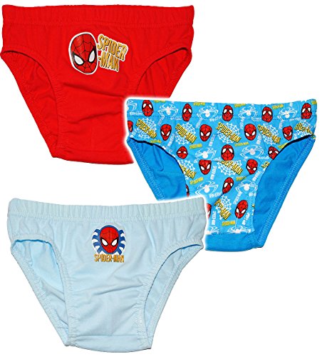 3 TLG. Slip/Unterhosen - Ultimate Spyderman - Größe 4 bis 5 Jahre - Gr. 110 bis 116-100% Baumwolle - für Kinder Pants Unterhosen Unterhose Spyderman .. von alles-meine.de GmbH