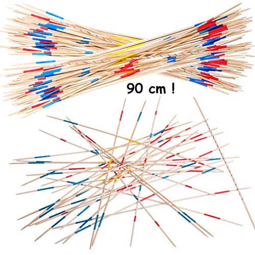 alles-meine.de GmbH 31 TLG. Set XXL großes - Mikado - Holz - 90 cm lang - Outdoor - für Innen & Außen - Stäbe & Stöcke - Wetterfest - Geschicklichkeitsspiel - Mikadostäbchen - .. von alles-meine.de GmbH