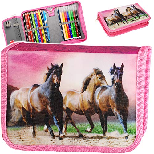 alles-meine.de GmbH 3D - Glitzer Effekt - 24 TLG. Set - Federmappe gefüllt - Pferde/Tiere im Galopp - Schüleretui - mit STAEDTLER Stiften und Lineal - Federtasche - für Kin.. alles-meine.de GmbH 3D - Glitzer Effekt - 24 TLG. Set - Federmappe gefüllt - Pferde/Tiere im Galopp - Schüleretui - mit STAEDTLER Stiften und Lineal - Federtasche - für Kin.. von alles-meine.de GmbH