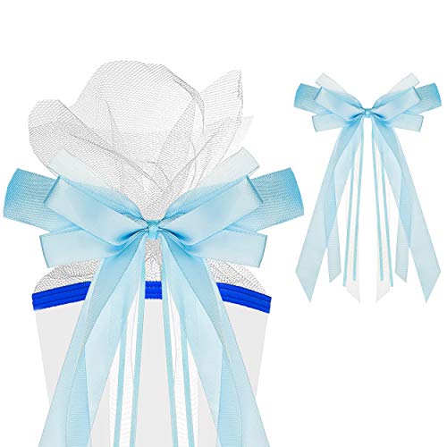 alles-meine.de GmbH 3D Schleife Farbwahl Junge & Mädchen - 30 cm lang u. 15 cm breit - mit edlen Satin Bändern + Tüllband - für Geschenk und Zuckertüte Schultüte - Geschenkba.. von alles-meine.de GmbH