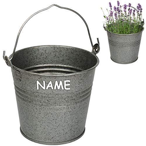 alles-meine.de GmbH 4 Stück kleine - Metall Eimer/Blumentöpfe - metallic grau/anthrazit - inkl. Name - 15 cm hoch - 2 Liter - rostfrei - Blech Eimer/Metalleimer - rund - .. alles-meine.de GmbH 4 Stück kleine - Metall Eimer/Blumentöpfe - metallic grau/anthrazit - inkl. Name - 15 cm hoch - 2 Liter - rostfrei - Blech Eimer/Metalleimer - rund - .. von alles-meine.de GmbH