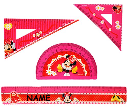 alles-meine.de GmbH 4 TLG. Set - Lineal & Geodreieck & Winkellineal - Minnie Maus - incl. Name - Kinder - Schreibset/Geometrie für die Schule - Vorschule/Kinderlineal - L.. alles-meine.de GmbH 4 TLG. Set - Lineal & Geodreieck & Winkellineal - Minnie Maus - incl. Name - Kinder - Schreibset/Geometrie für die Schule - Vorschule/Kinderlineal - L.. von alles-meine.de GmbH