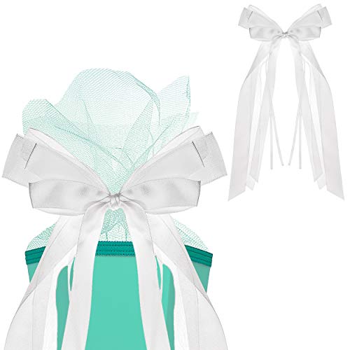 alles-meine.de GmbH 5 Stück 3D Schleifen Farbwahl Junge & Mädchen - 30 cm lang u. 15 cm breit - mit edlen Satin Bändern + Tüllband - für Geschenk und Zuckertüte Schultüte -.. von alles-meine.de GmbH